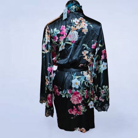 In Bloom Romance Collection Romance‎ Lace-Trim Floral Wrapper Robe - Extra Large - Picture 4 of 8